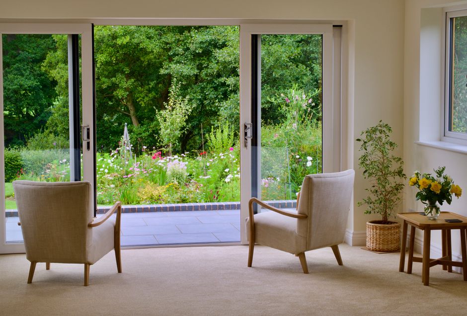 sunny living room armchair