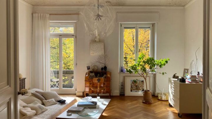cosy living room afternoon light